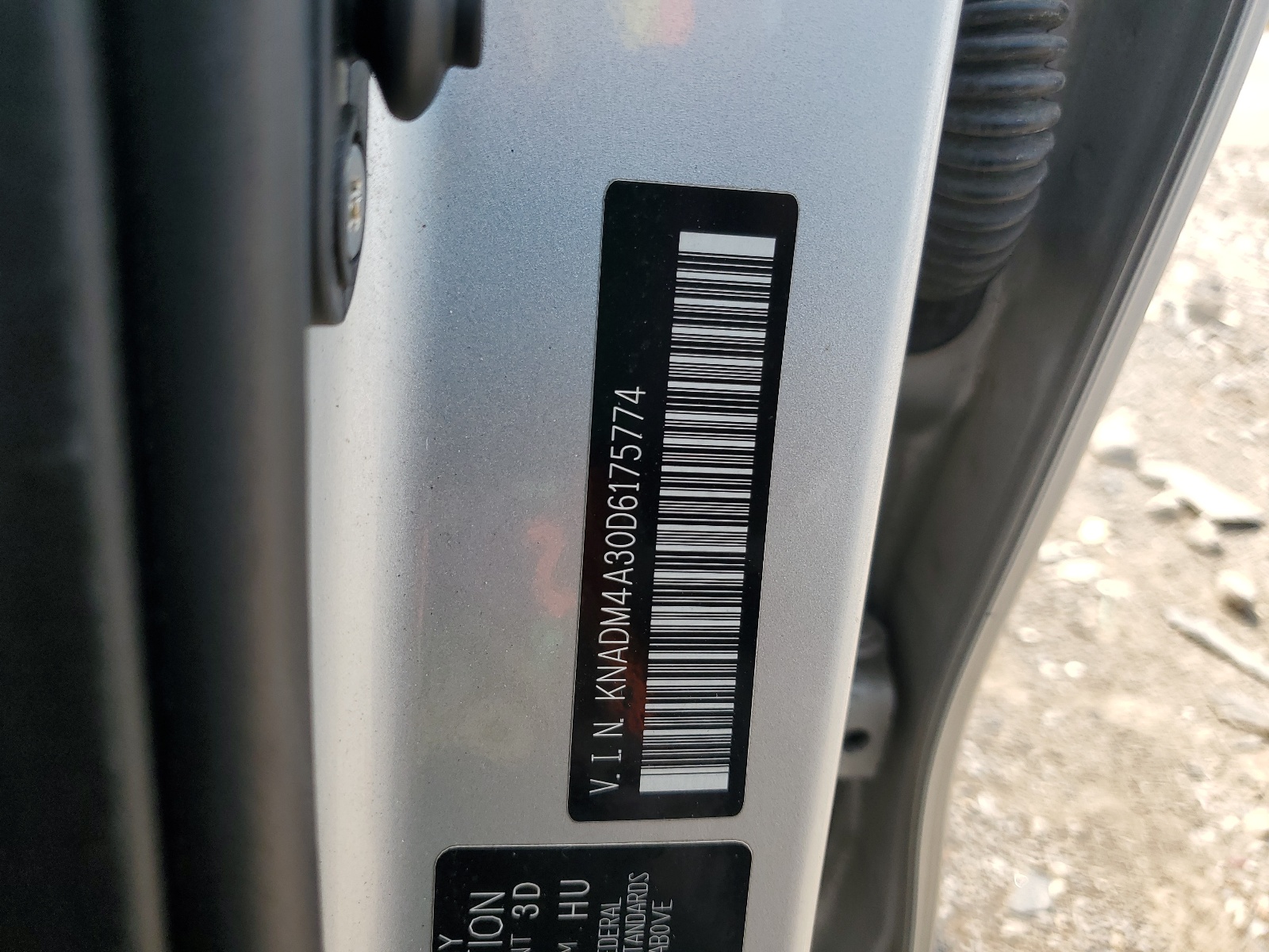 KNADM4A30D6175774 2013 Kia Rio Lx