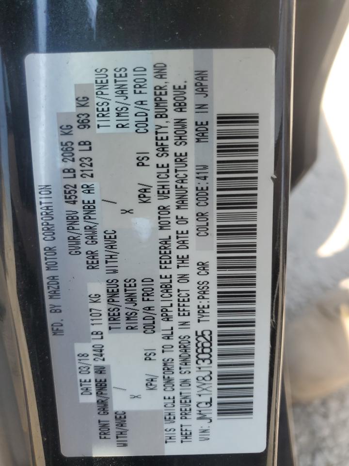 2018 Mazda 6 Signature VIN: JM1GL1XY8J1306625 Lot: 62251854