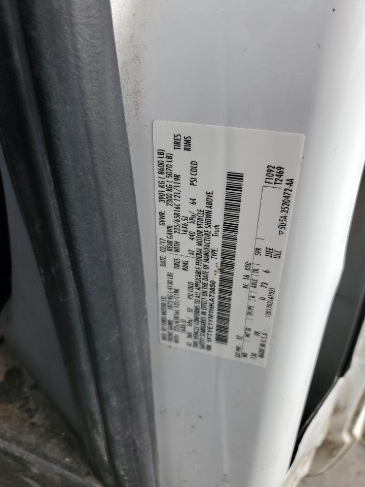 2017 Ford Transit T-150 VIN: 1FTYE1YM1HKA73850 Lot: 62256774