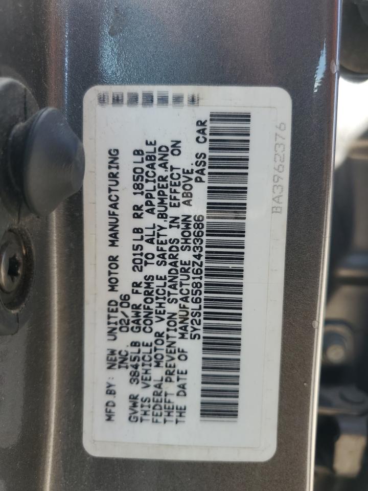 5Y2SL65816Z433686 2006 Pontiac Vibe