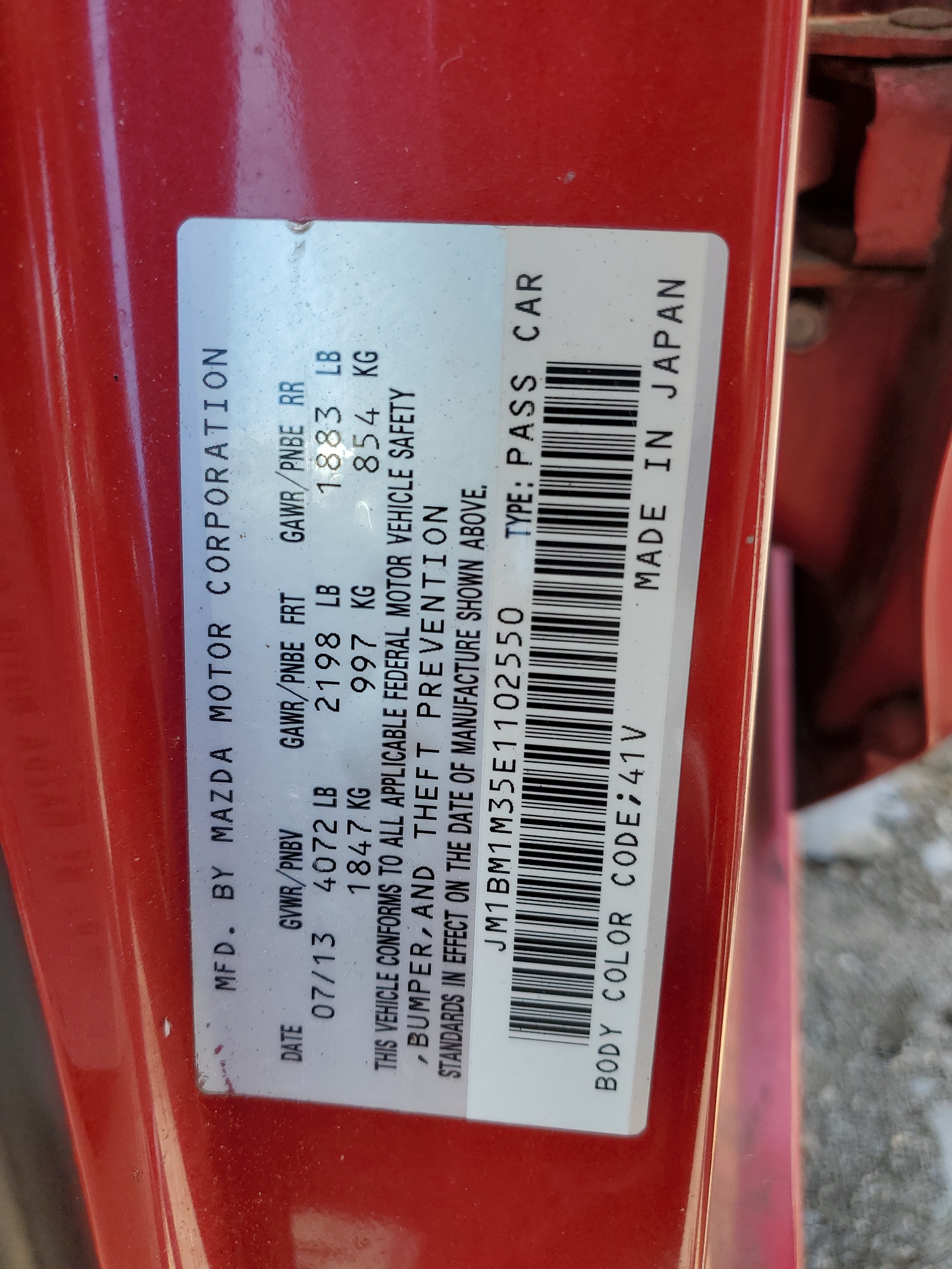 JM1BM1M35E1102550 2014 Mazda 3 Grand Touring