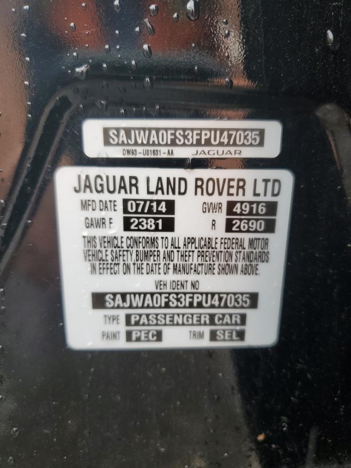 2015 Jaguar Xf 2.0T Premium VIN: SAJWA0FS3FPU47035 Lot: 64114774