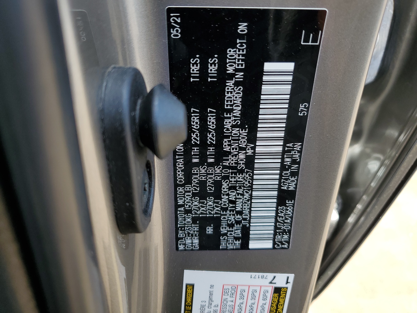 JTJDARBZ9M2195957 2021 Lexus Nx 300 Base