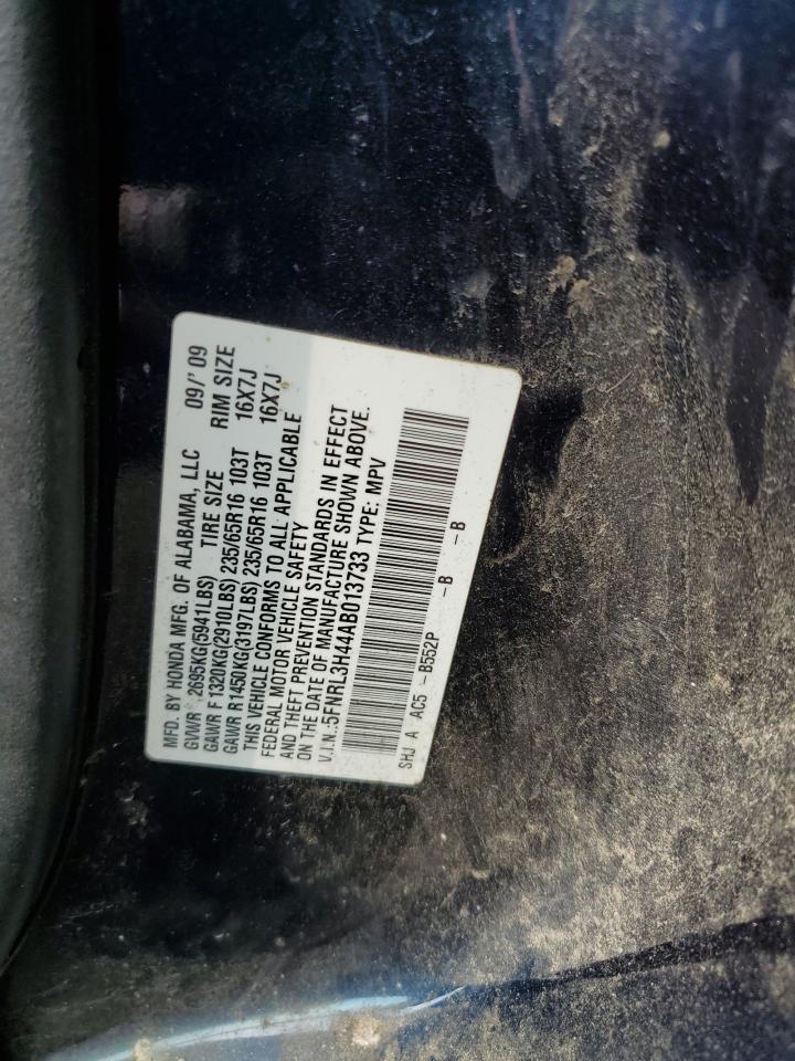 2010 Honda Odyssey Ex VIN: 5FNRL3H44AB013733 Lot: 64431884