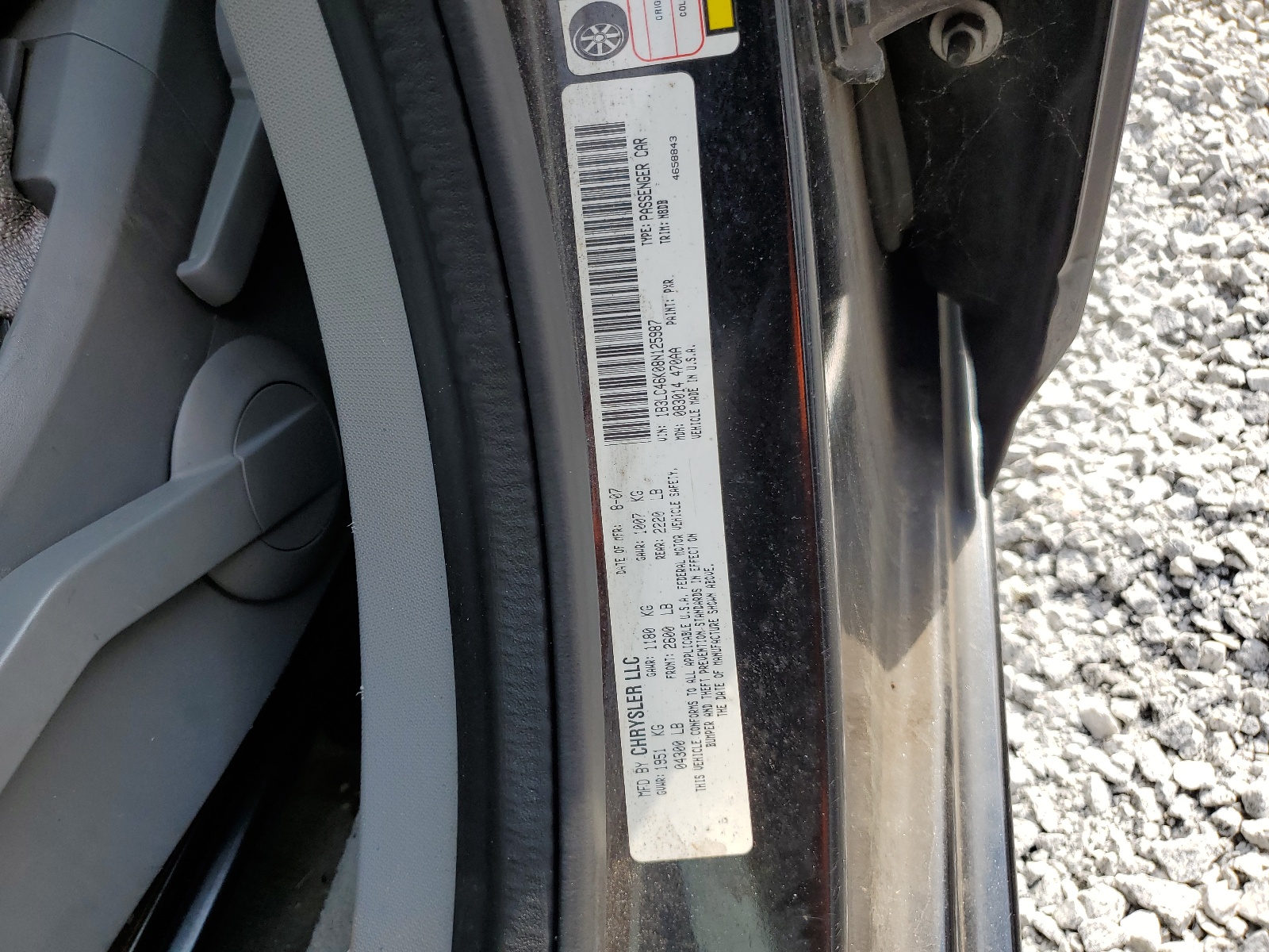 1B3LC46K08N125987 2008 Dodge Avenger Se