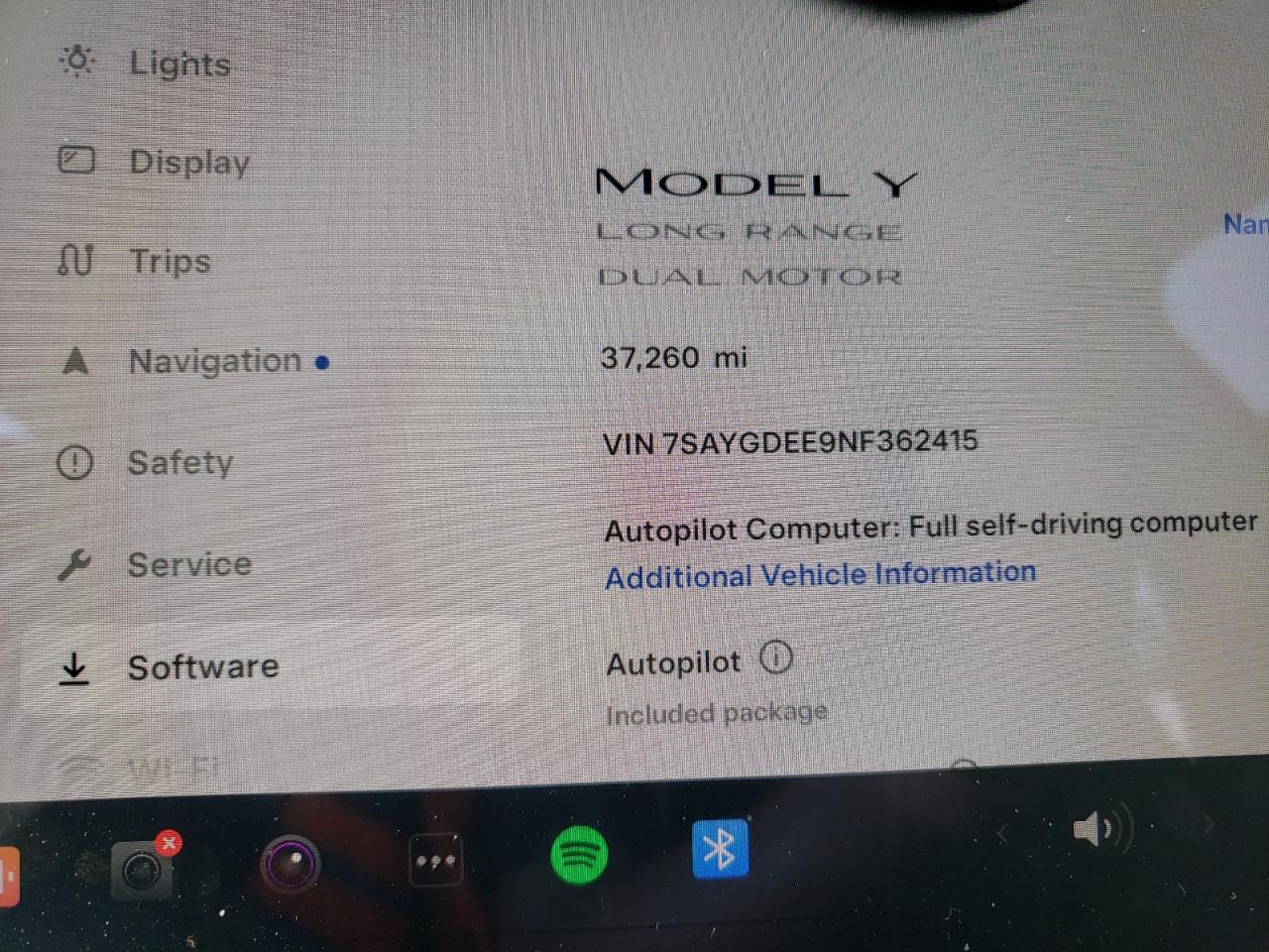 2022 Tesla Model Y VIN: 7SAYGDEE9NF362415 Lot: 63134644