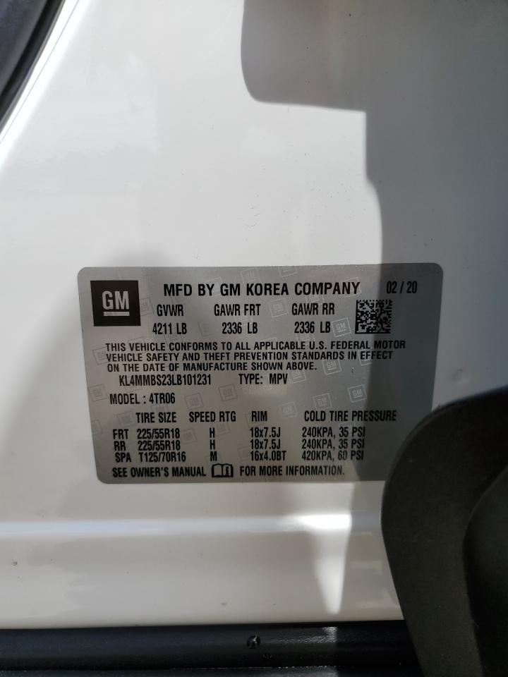 2020 Buick Encore Gx Preferred VIN: KL4MMBS23LB101231 Lot: 61514434