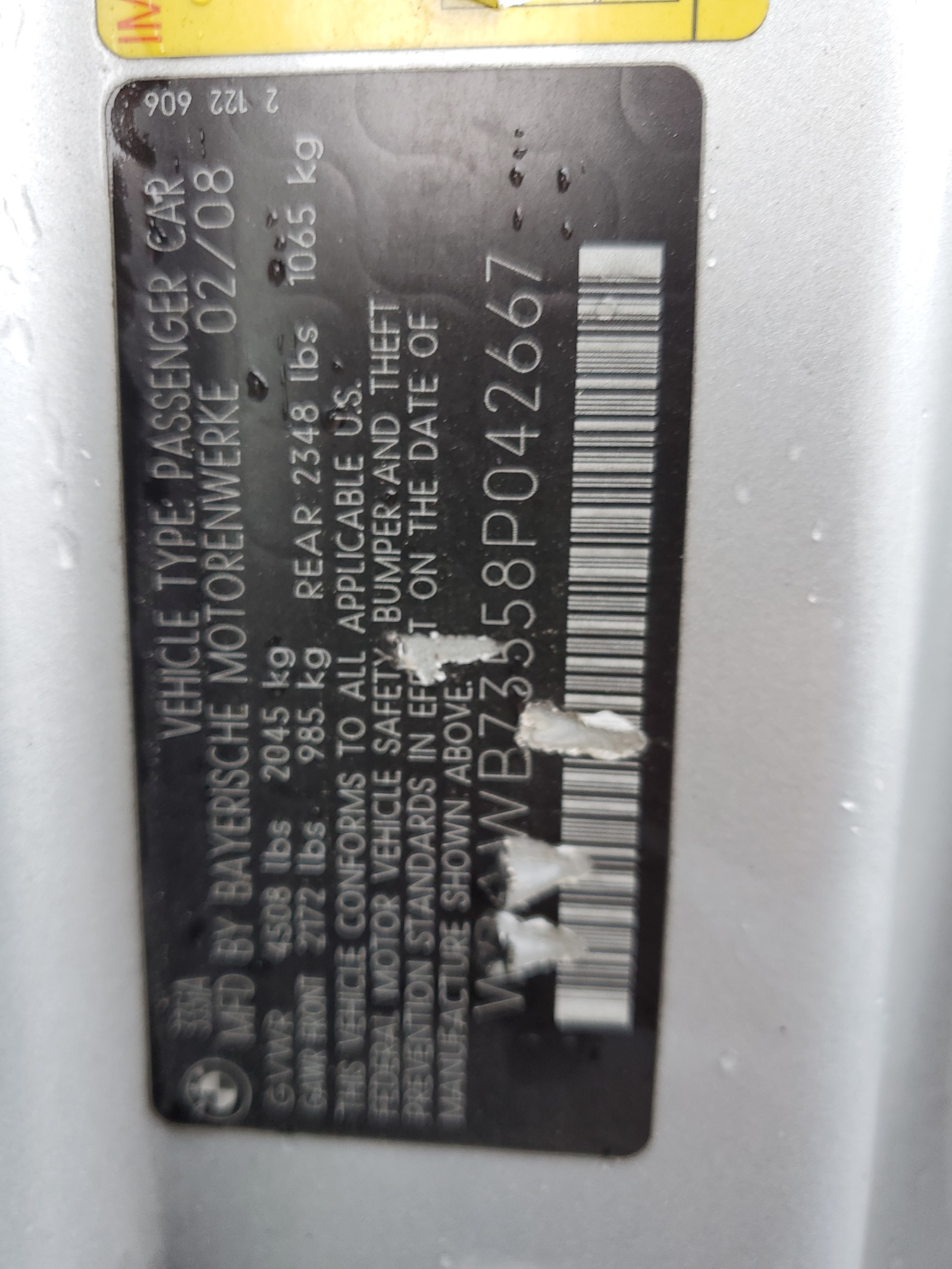 WBAWB73558P042667 2008 BMW 335 I