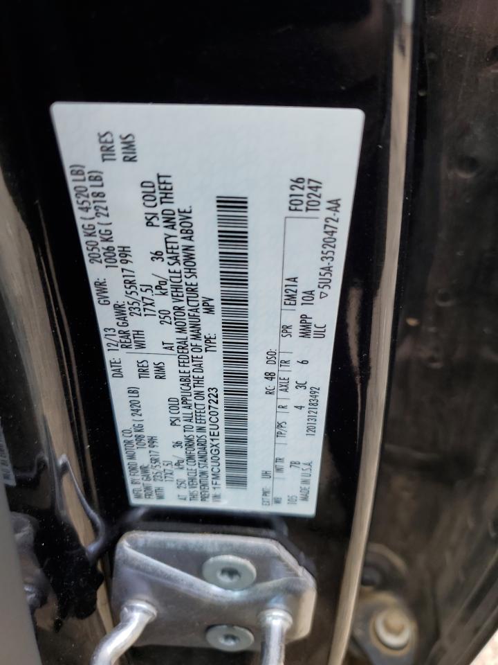 2014 Ford Escape Se VIN: 1FMCU0GX1EUC07223 Lot: 63524334