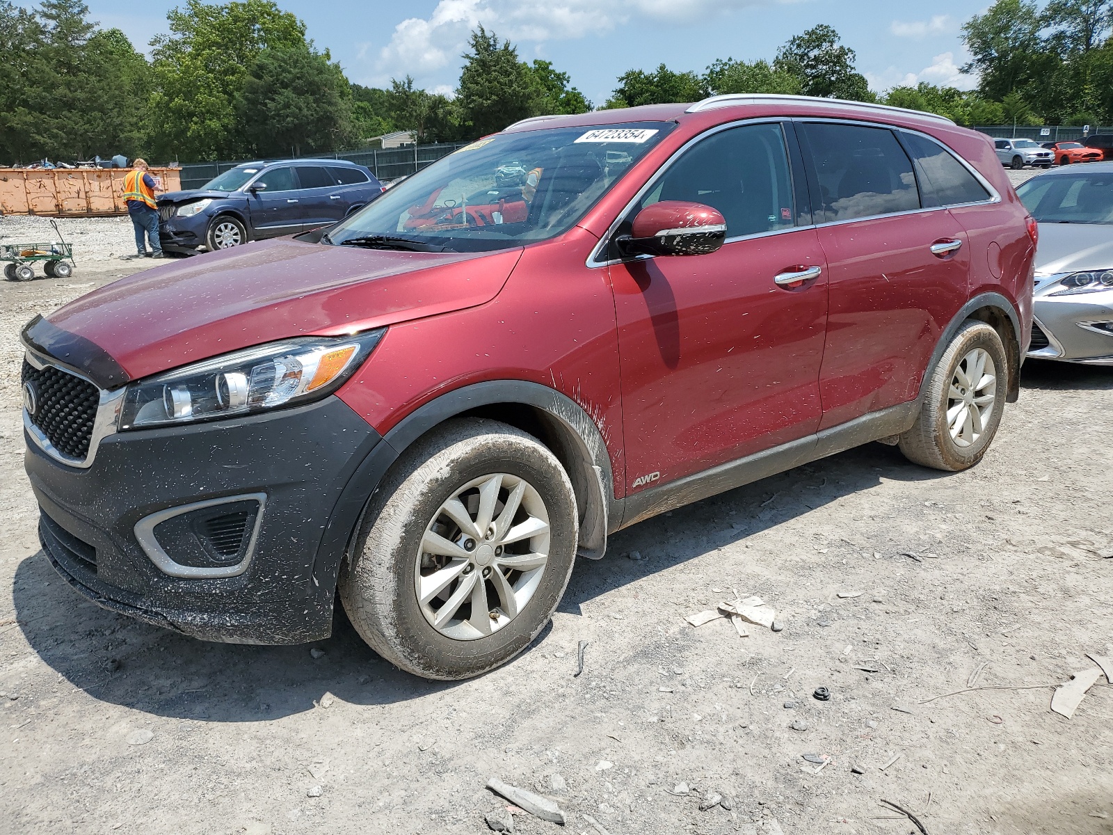 2017 Kia Sorento Lx vin: 5XYPGDA37HG259102