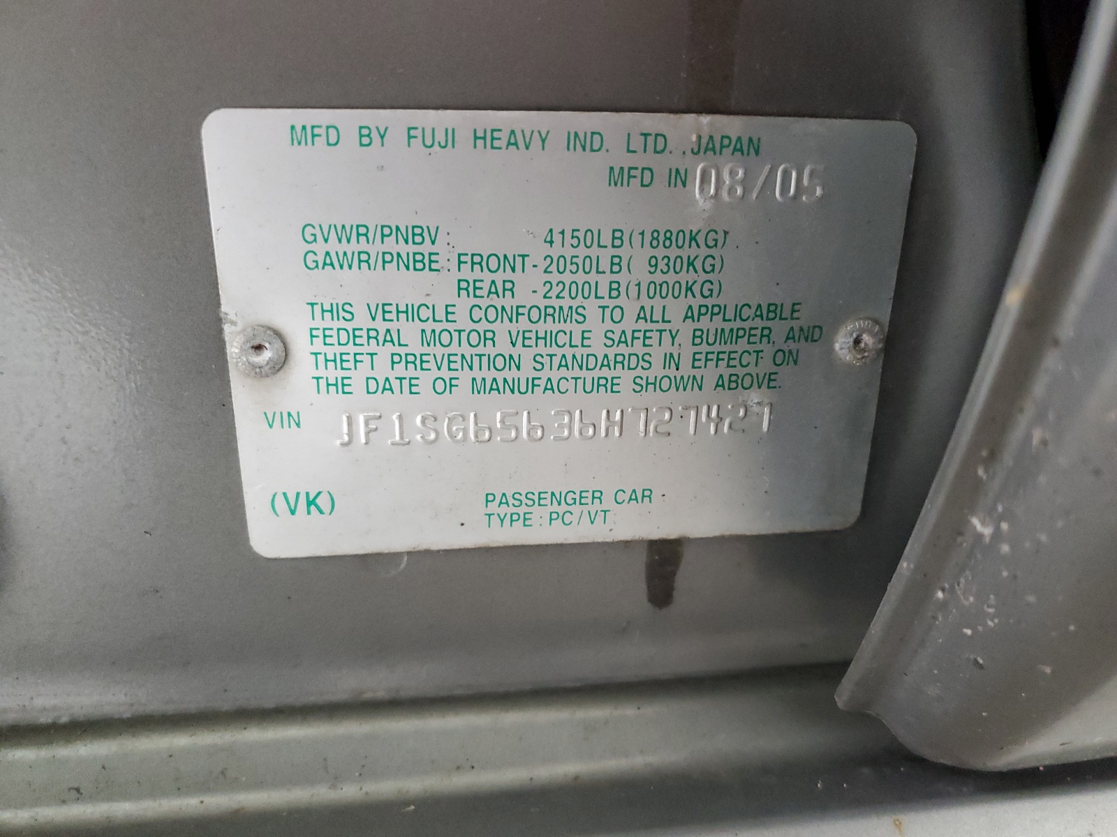 JF1SG65636H727427 2006 Subaru Forester 2.5X Premium