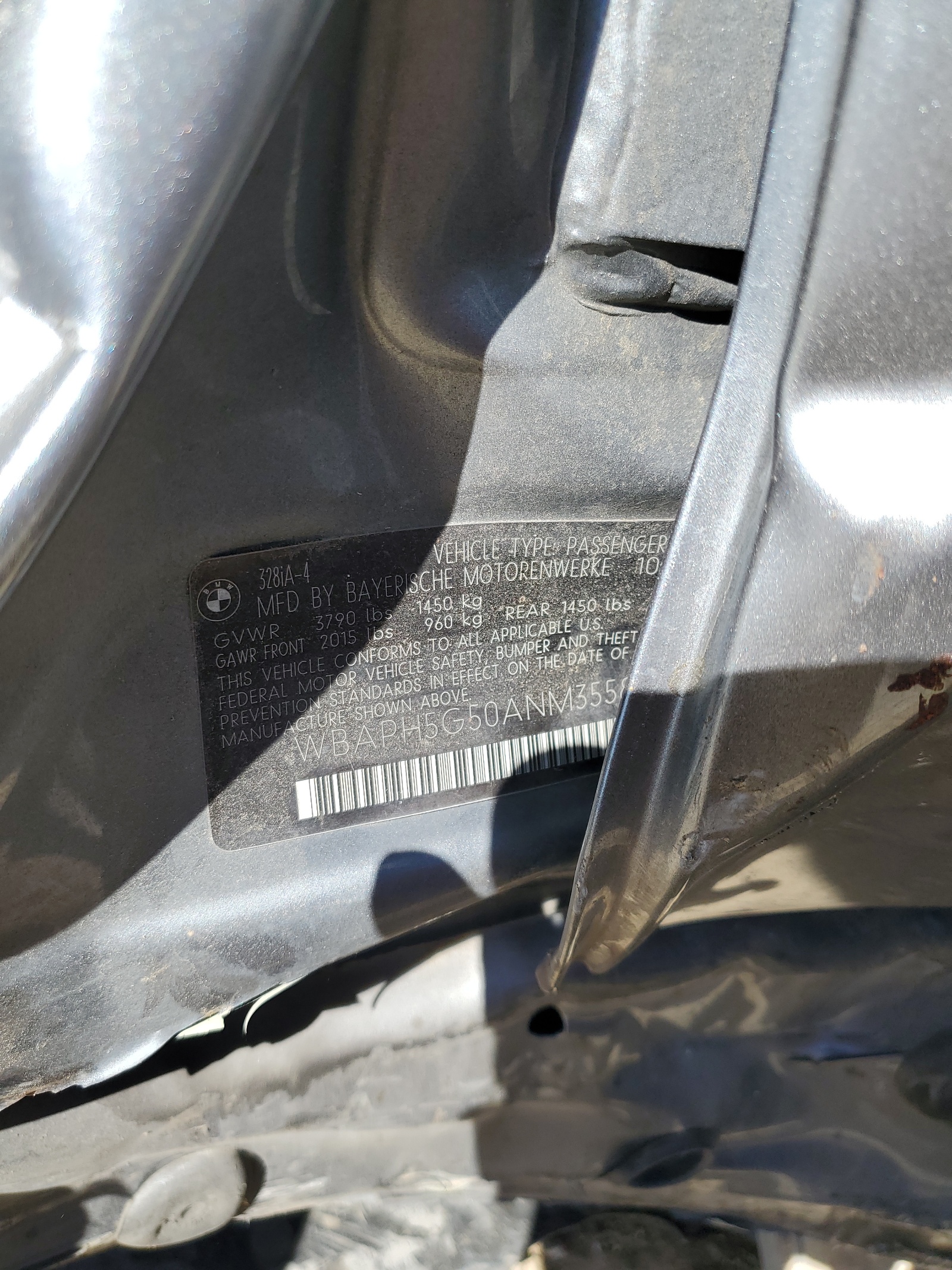 WBAPH5G50ANM35589 2010 BMW 328 I Sulev