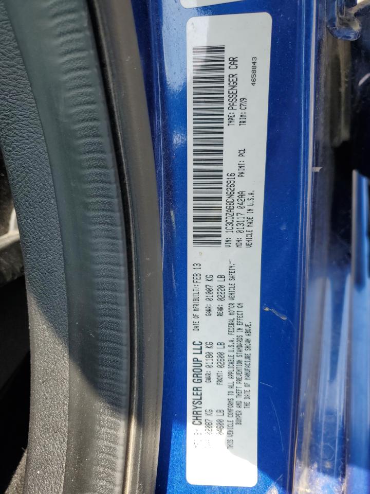 2013 Dodge Avenger Se VIN: 1C3CDZAB8DN626916 Lot: 62533454