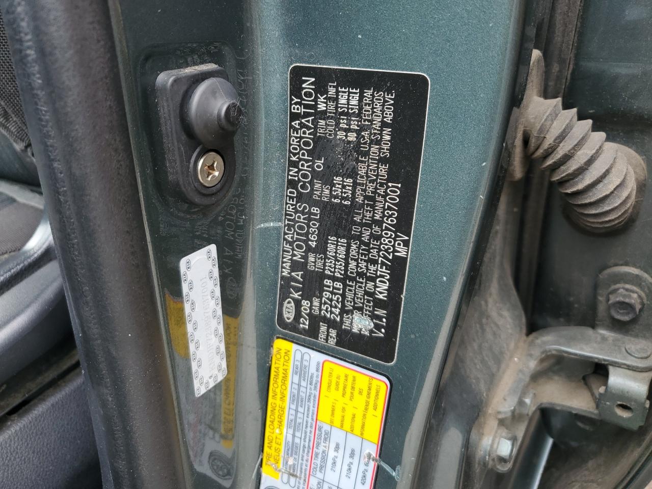 2009 Kia Sportage Lx VIN: KNDJF723897637001 Lot: 63102514