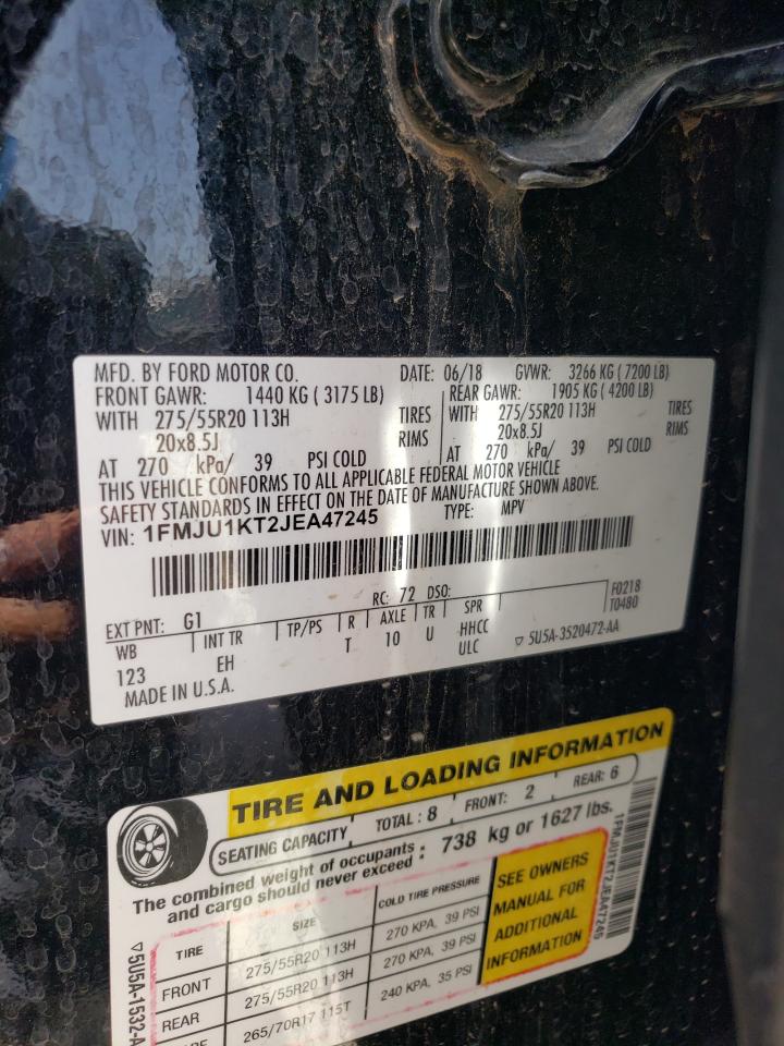 2018 Ford Expedition Limited VIN: 1FMJU1KT2JEA47245 Lot: 65533044