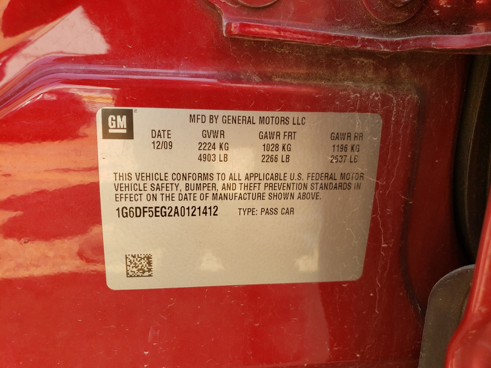 1G6DF5EG2A0121412 2010 Cadillac Cts Luxury Collection