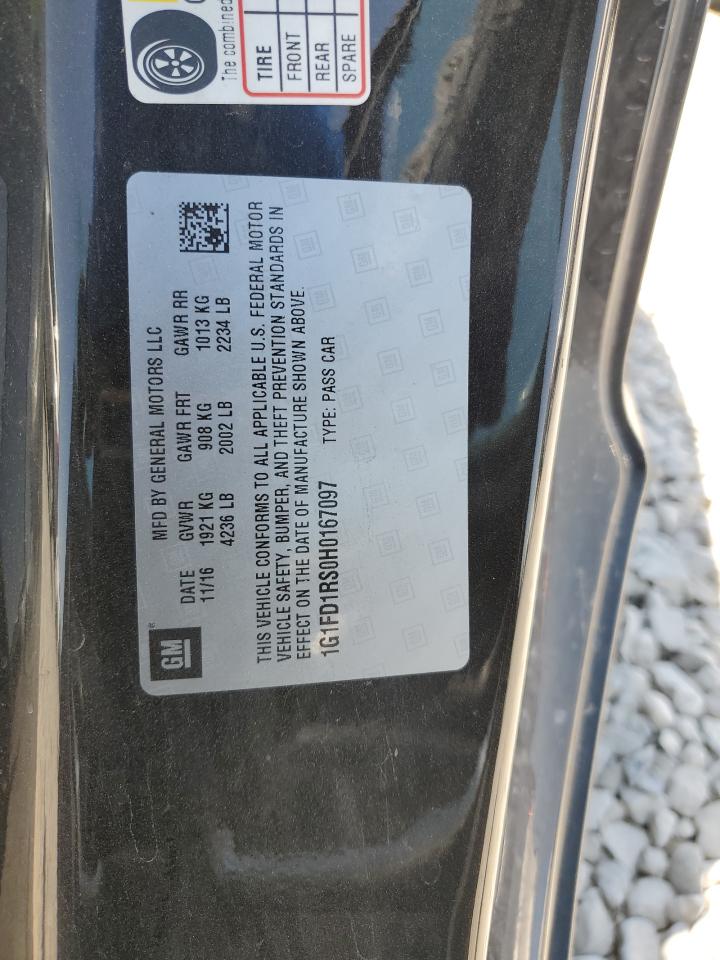 2017 Chevrolet Camaro Lt VIN: 1G1FD1RS0H0167097 Lot: 62528924