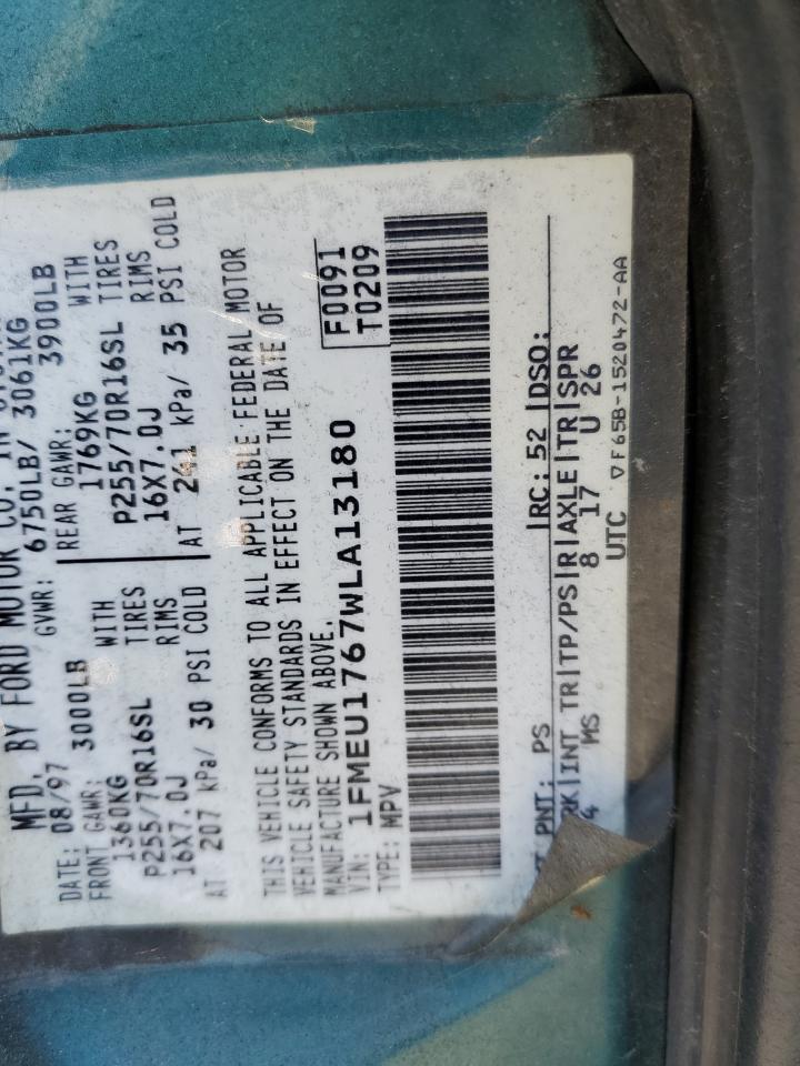 1998 Ford Expedition VIN: 1FMEU1767WLA13180 Lot: 64651054