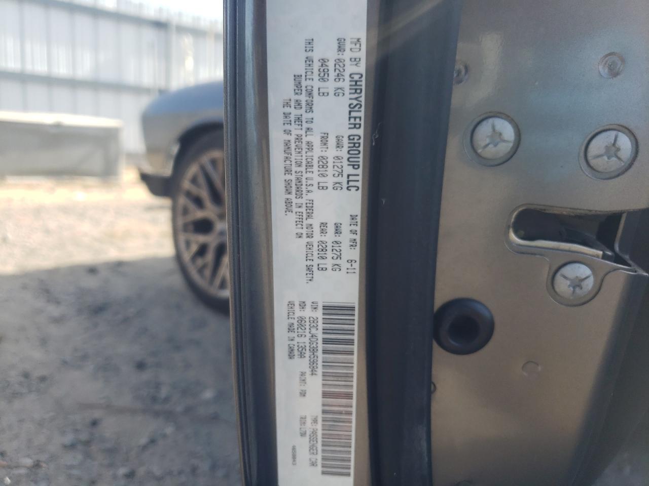 2011 Dodge Challenger VIN: 2B3CJ4DG3BH596844 Lot: 62920004