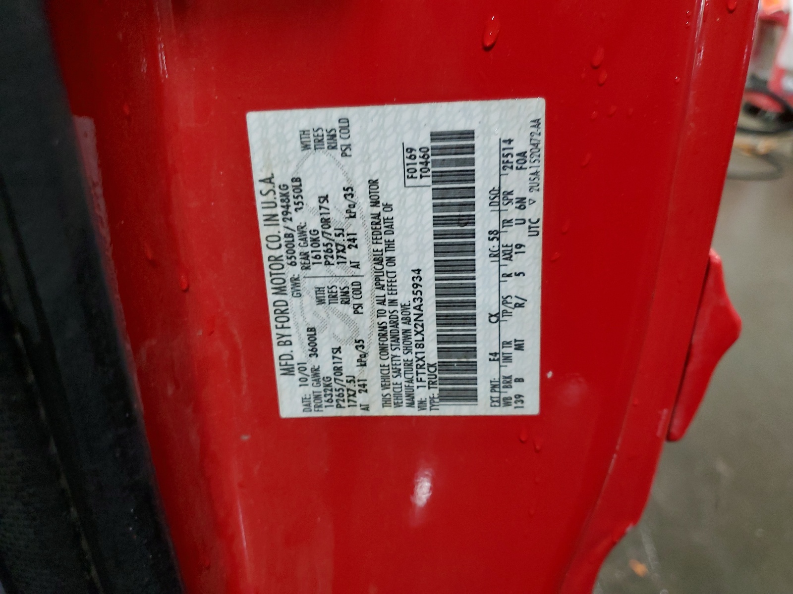 1FTRX18LX2NA35934 2002 Ford F150