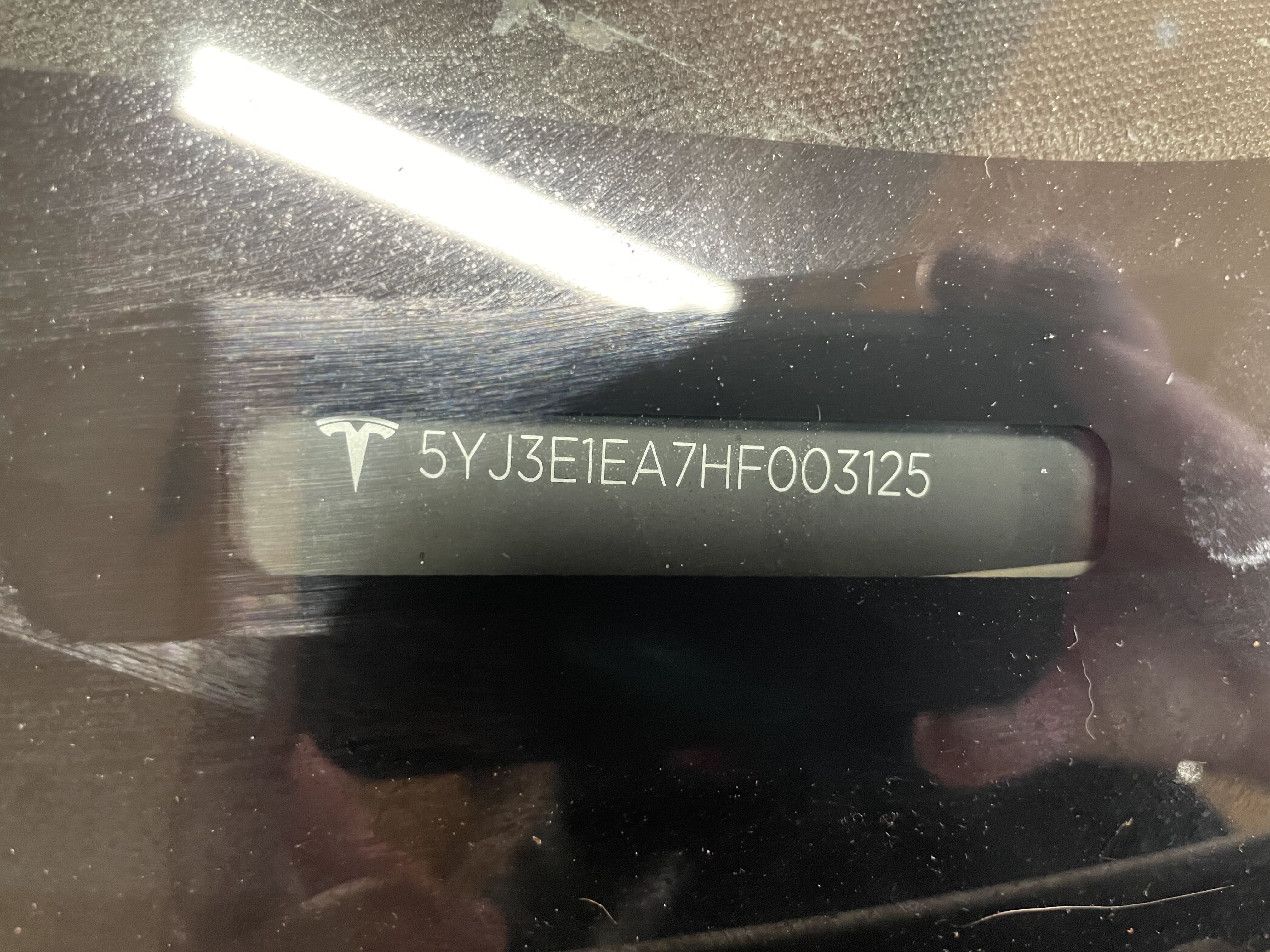 2017 Tesla Model 3 vin: 5YJ3E1EA7HF003125