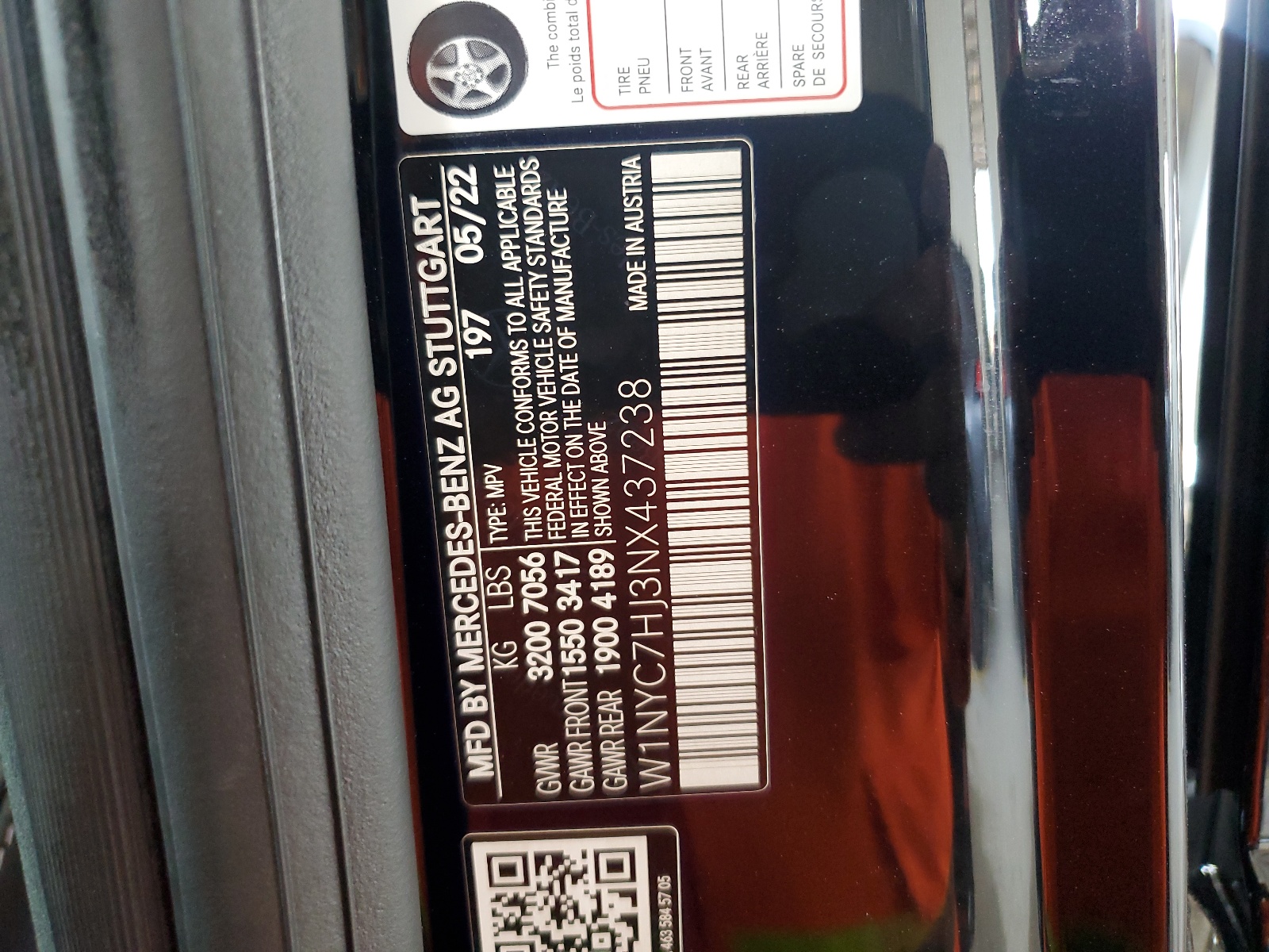 W1NYC7HJ3NX437238 2022 Mercedes-Benz G 63 Amg