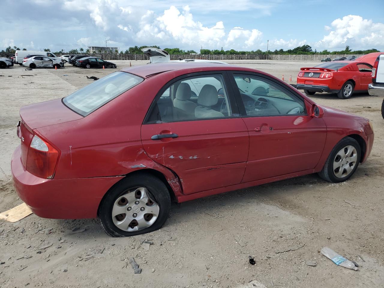 2006 Kia Spectra Lx VIN: KNAFE121X65326159 Lot: 63615714