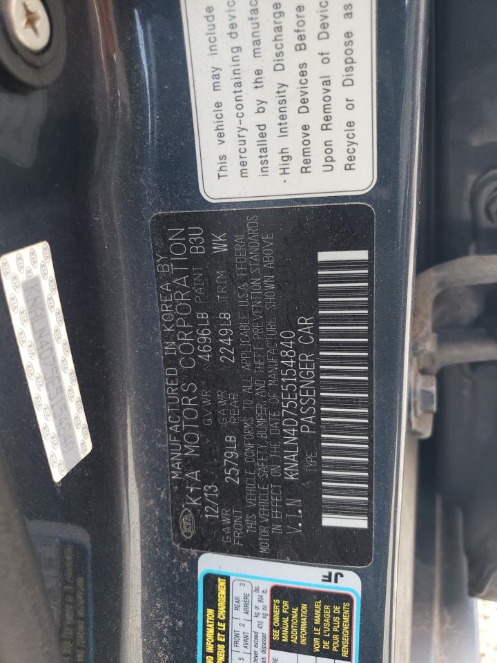 KNALN4D75E5154840 2014 Kia Cadenza Premium