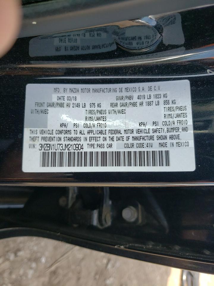 2018 Mazda 3 Sport VIN: 3MZBN1U73JM210904 Lot: 64669784