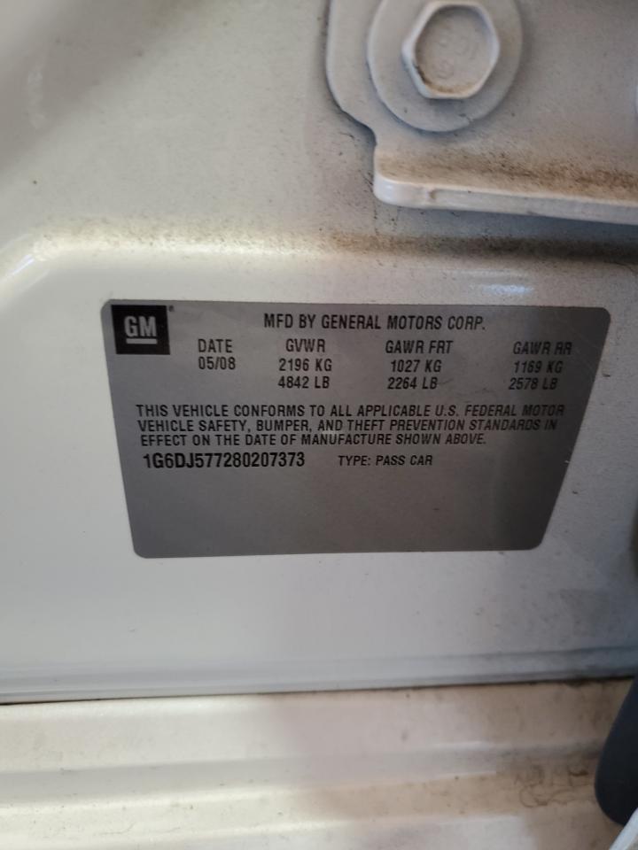 2008 Cadillac Cts VIN: 1G6DJ577280207373 Lot: 62184194