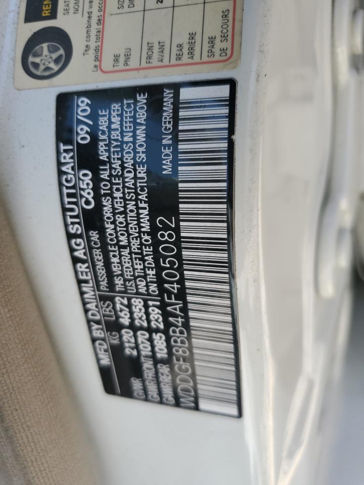 2010 Mercedes-Benz C 300 4Matic VIN: WDDGF8BB4AF405082 Lot: 62984304