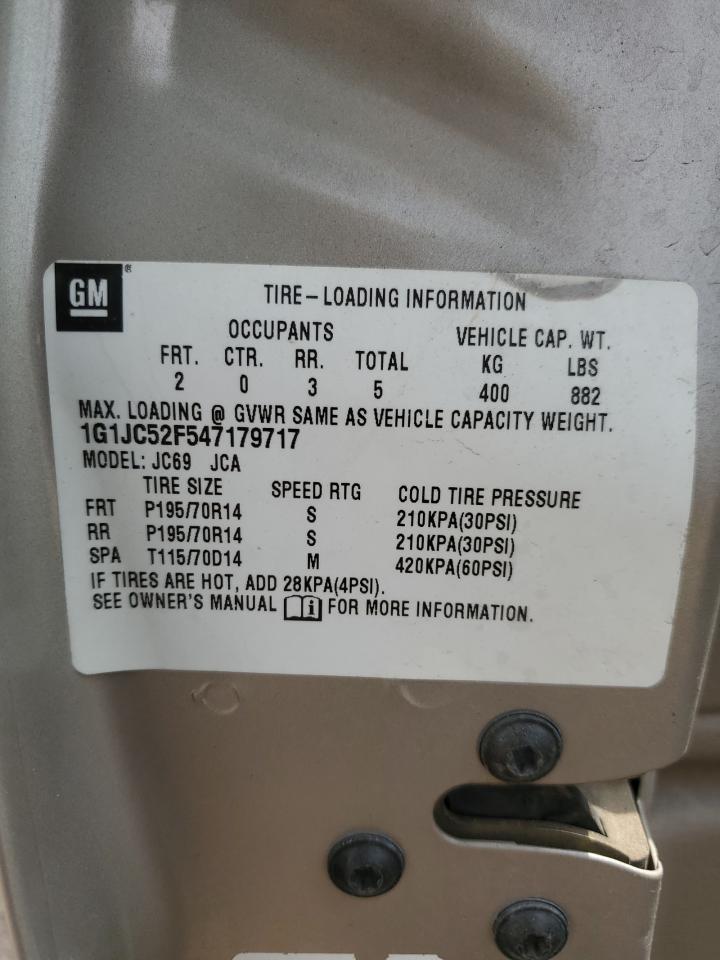 2004 Chevrolet Cavalier VIN: 1G1JC52F547179717 Lot: 64898424