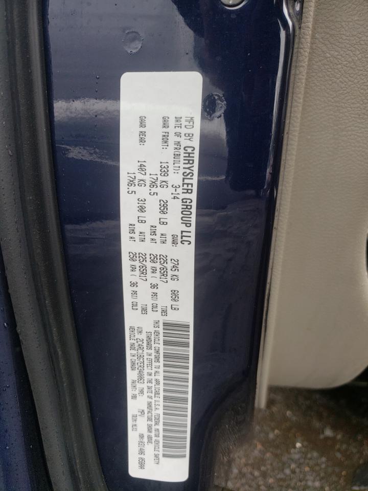 2014 Chrysler Town & Country Touring VIN: 2C4RC1BG7ER340063 Lot: 63925304