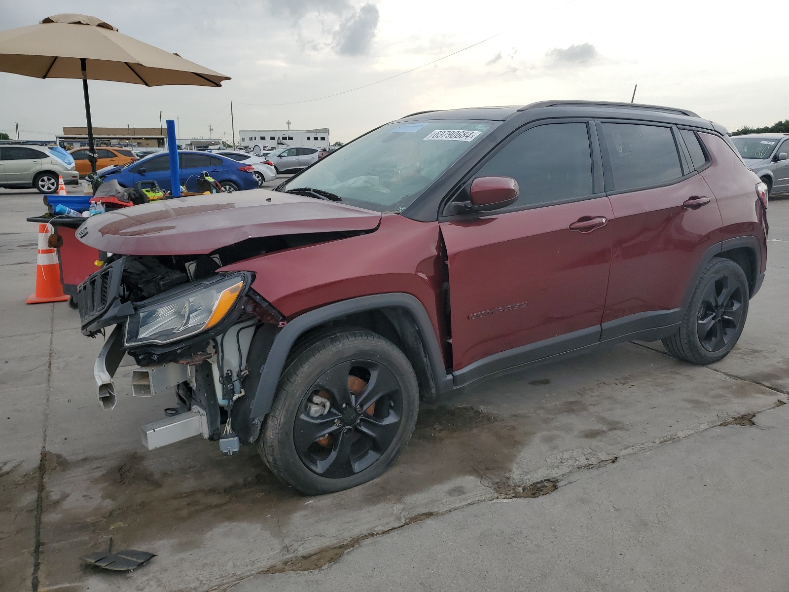 2021 Jeep Compass Latitude vin: 3C4NJCBB8MT510138