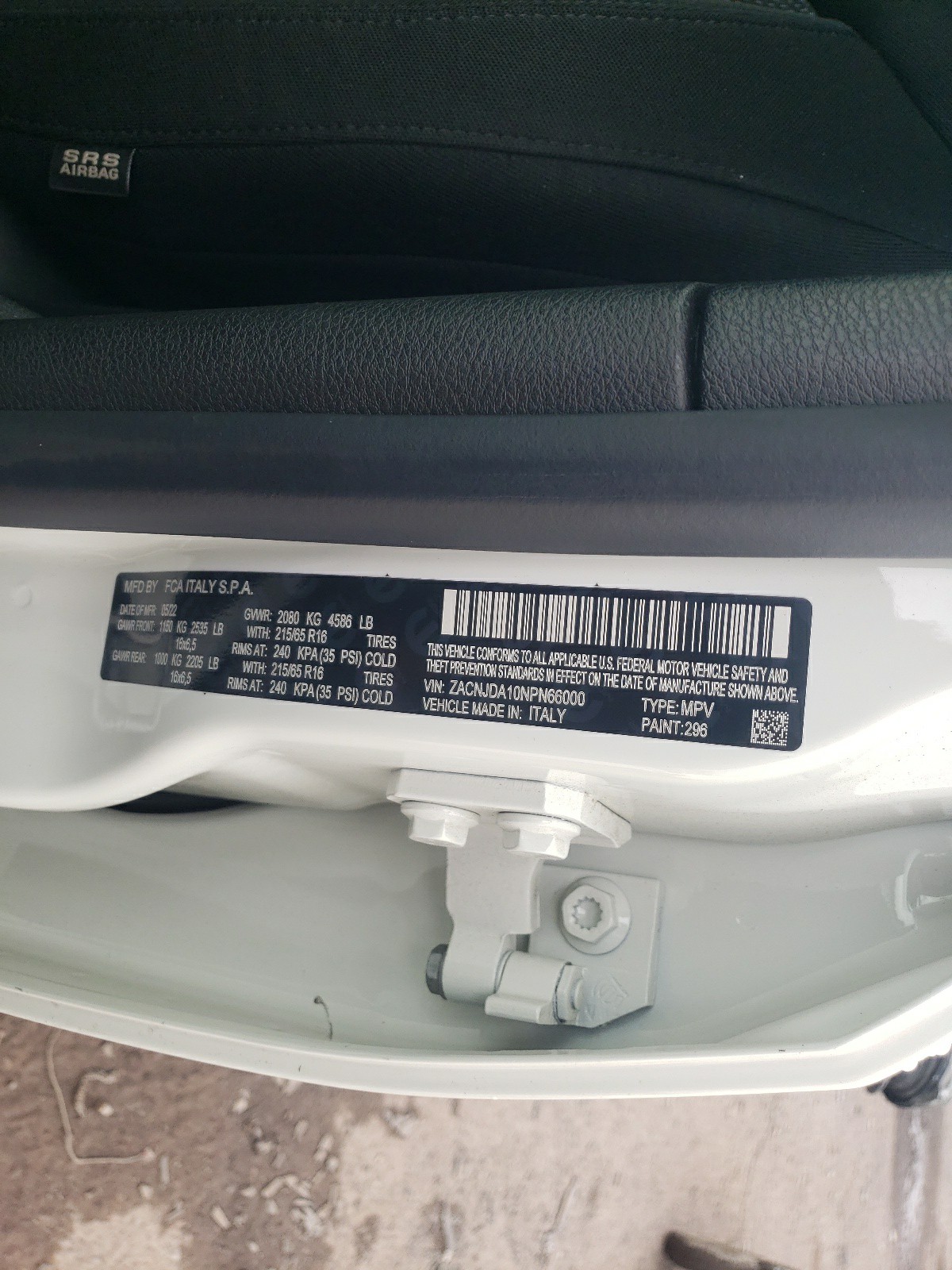 ZACNJDA10NPN66000 2022 Jeep Renegade Sport