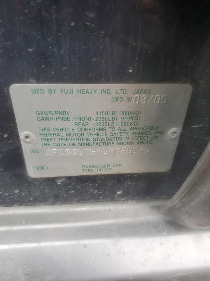 2006 Subaru Forester 2.5X Ll Bean VIN: JF1SG67646H726526 Lot: 62993464