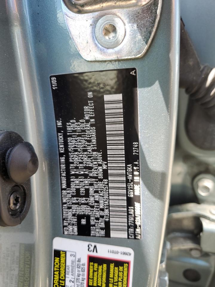 2009 Toyota Venza VIN: 4T3BK11A29U025748 Lot: 62477254