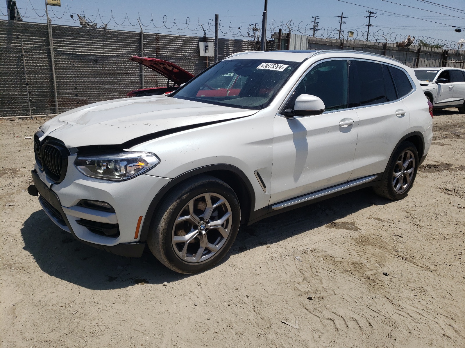 2021 BMW X3 Sdrive30I vin: 5UXTY3C06M9E56140