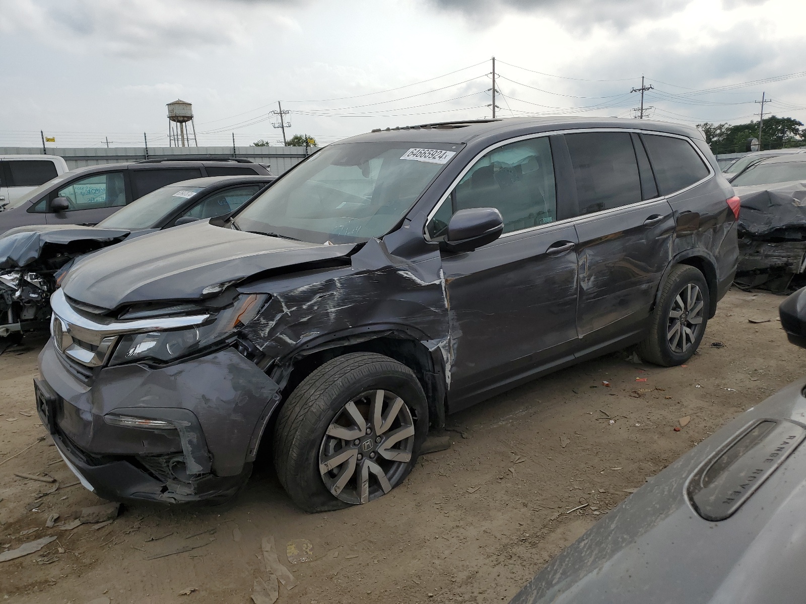 2021 Honda Pilot Exl vin: 5FNYF6H55MB079807