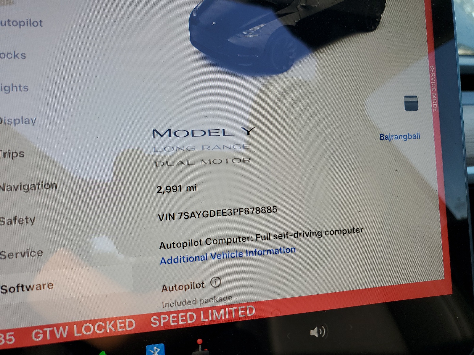 7SAYGDEE3PF878885 2023 Tesla Model Y