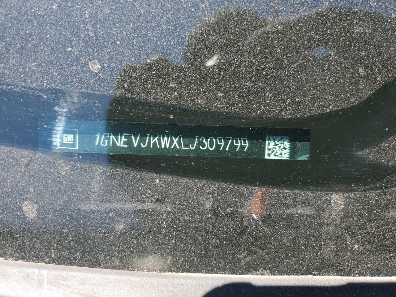 2020 Chevrolet Traverse Rs VIN: 1GNEVJKWXLJ309799 Lot: 63830344