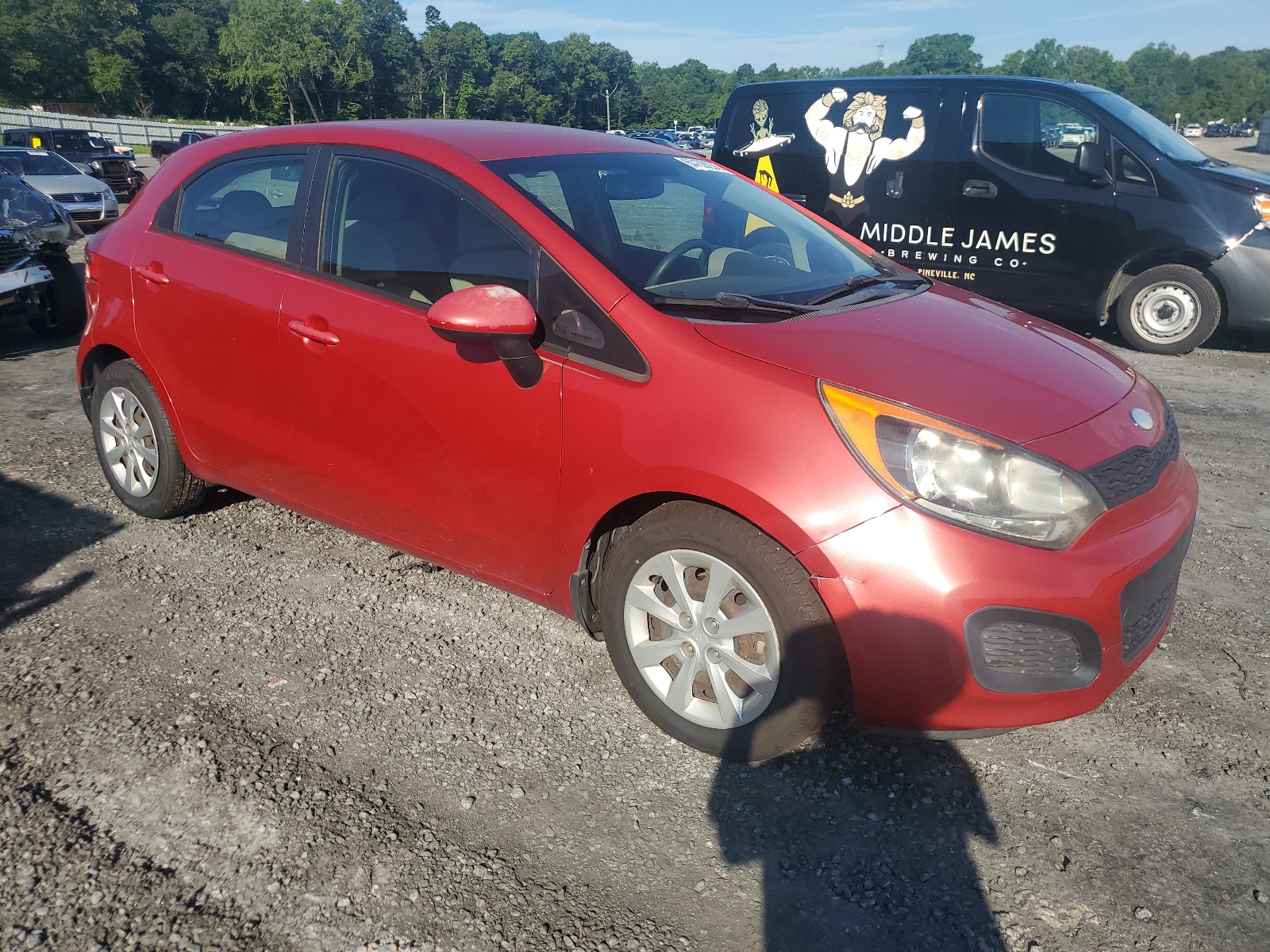 2013 Kia Rio Lx vin: KNADM5A34D6300412