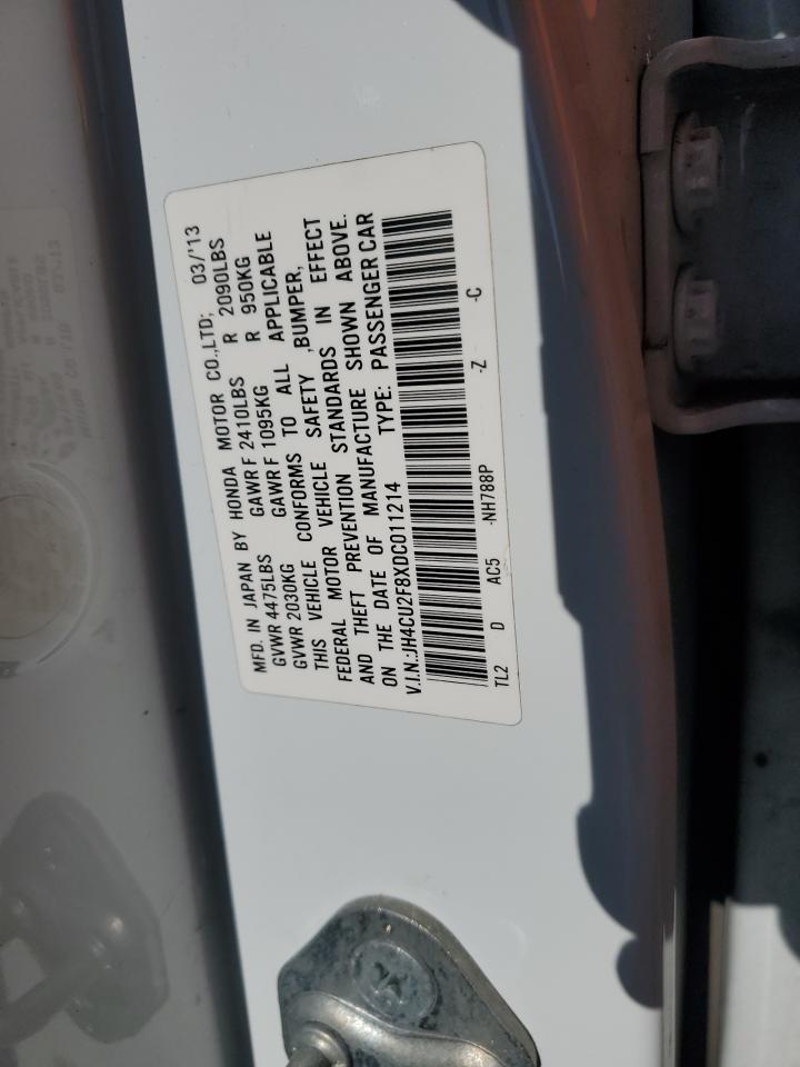 JH4CU2F8XDC011214 2013 Acura Tsx Se