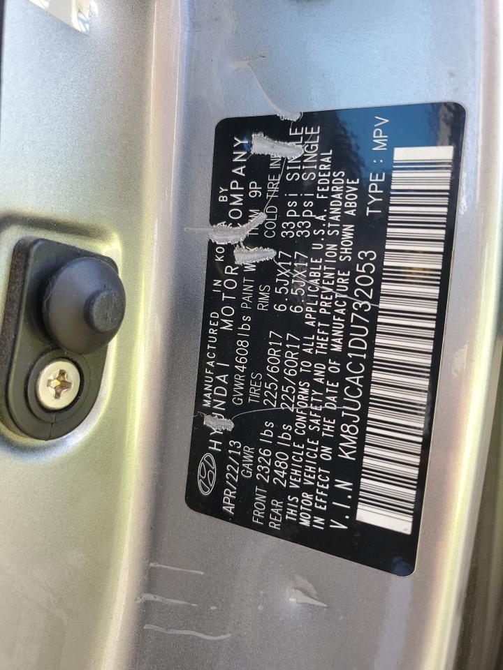 2013 Hyundai Tucson Gls VIN: KM8JUCAC1DU732053 Lot: 61686294