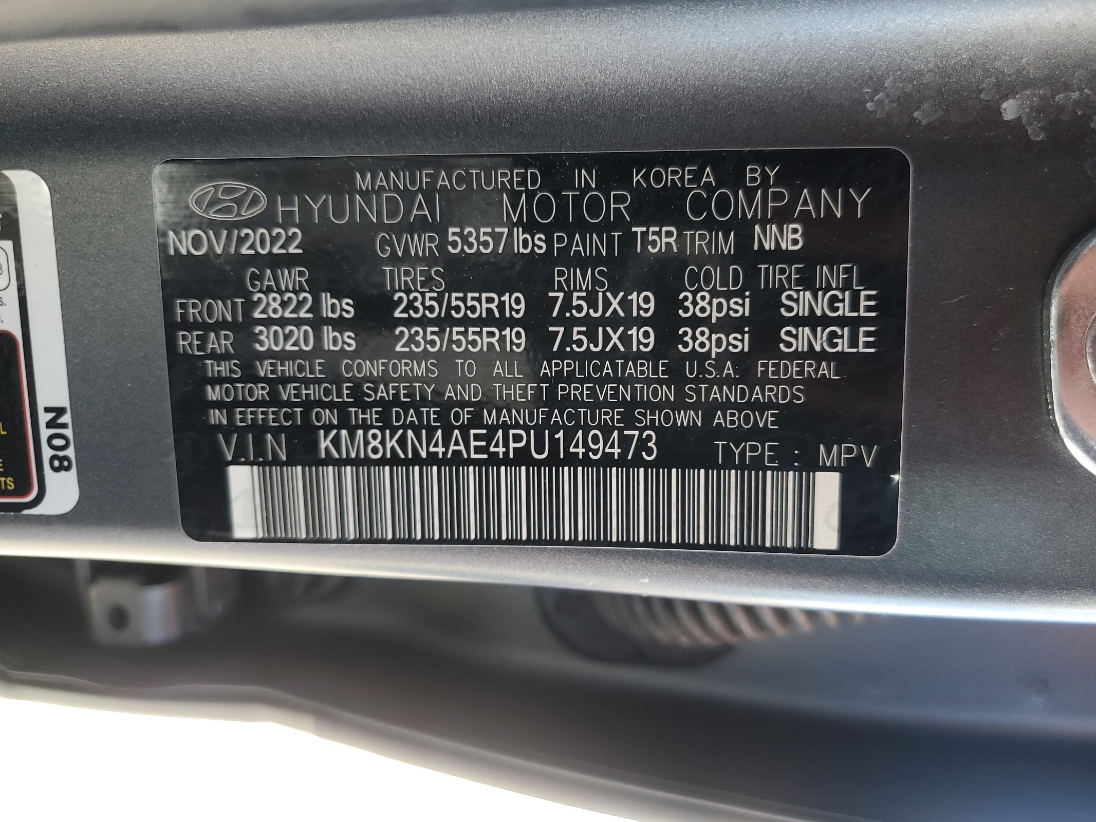 KM8KN4AE4PU149473 2023 Hyundai Ioniq 5 Sel