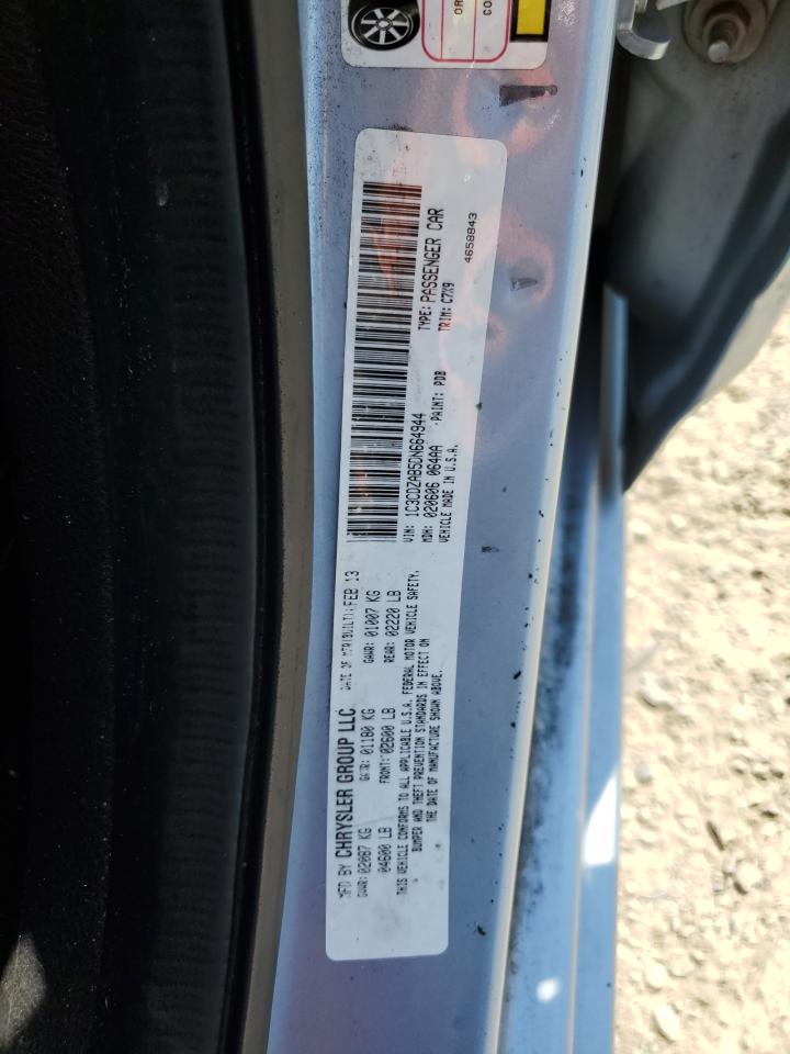 2013 Dodge Avenger Se VIN: 1C3CDZAB5DN664944 Lot: 65581054