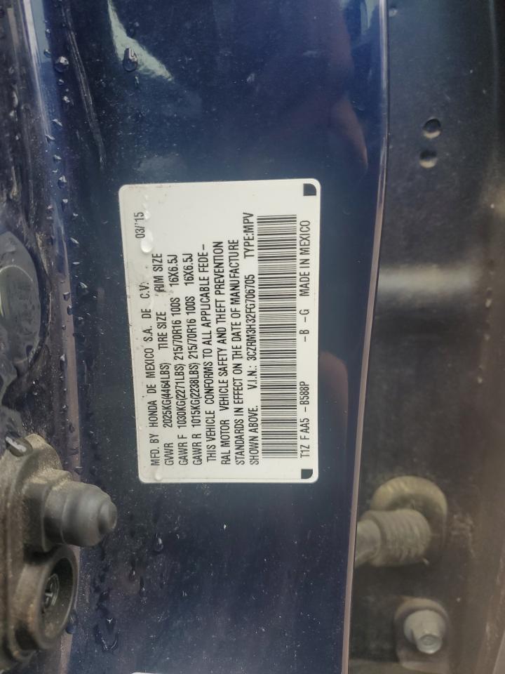 2015 Honda Cr-V Lx VIN: 3CZRM3H32FG706705 Lot: 64396914