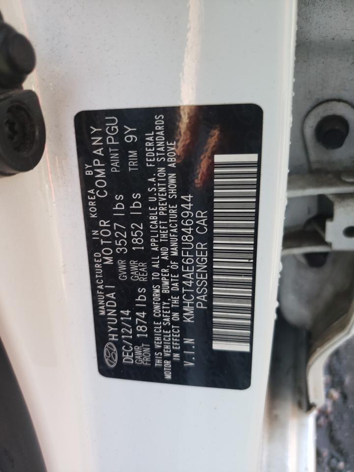 2015 Hyundai Accent Gls VIN: KMHCT4AE6FU846944 Lot: 62360284