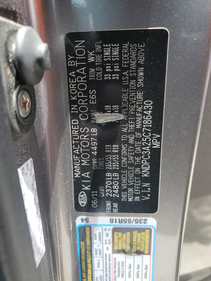 2012 Kia Sportage Ex VIN: KNDPC3A25C7186430 Lot: 64272014