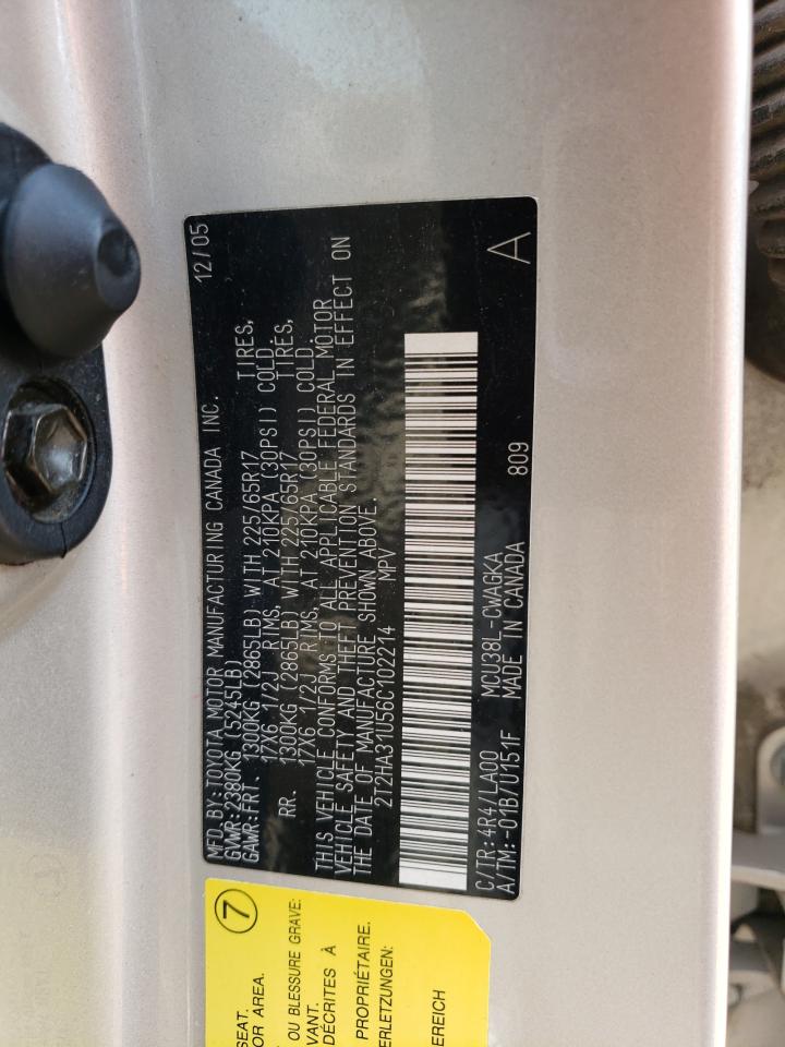 2006 Lexus Rx 330 VIN: 2T2HA31U56C102214 Lot: 64247514